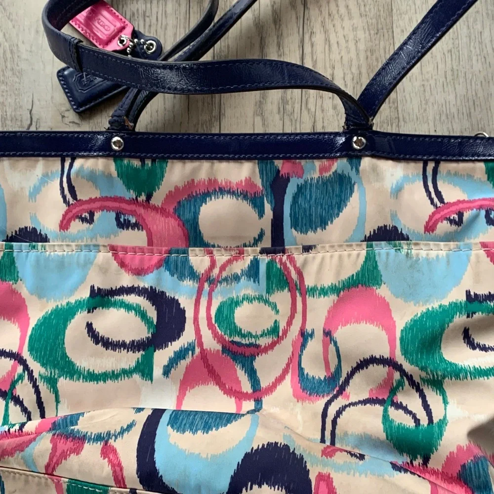 Coach Multicolor Swirl Tote Bag Well loved - Picture 2 of 6